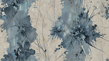 delicate porcelain, featuring soft blue and white tones, intricate swirling patterns, and a subtle glossy texture that mimics the fragile surface of fine china