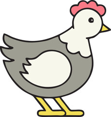 hen illustration 