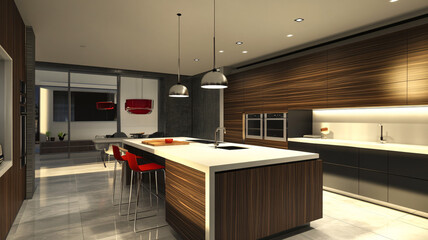 Obraz premium modern kitchen interior