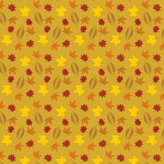 背景パターン_秋001_落ち葉