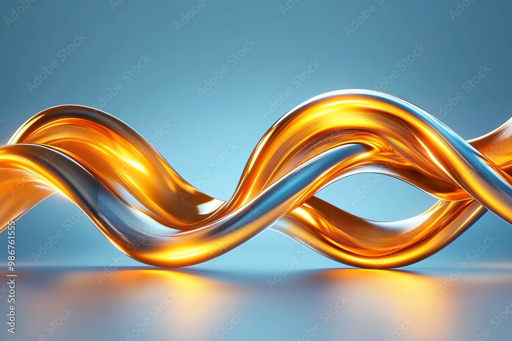Poster Bonds and liquidity, visualized in an abstract design with smooth, flowing lines representing flexibility
