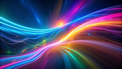 Obraz premium Abstract Colorful Light Trails