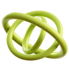 Fototapeta premium 3D Green Abstract Shape Illustration
