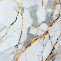 White marble with golden lines background