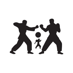 Creative Set Of Illustration Boxing Logo Design