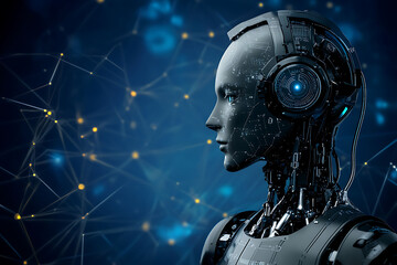 Fototapeta premium Intelligent customer interaction analytics AI where artificial intelligence analyzes call recordings chat logs and social media interactions to uncover insights and improve service strategies