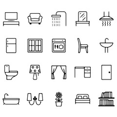 Home Furniture Icon Set