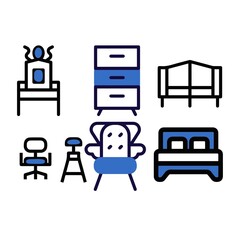 Home Furniture Icon Set