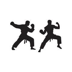 Naklejka premium Creative Set Of Illustration Boxing Logo Design