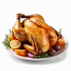 roasted chicken with vegetables