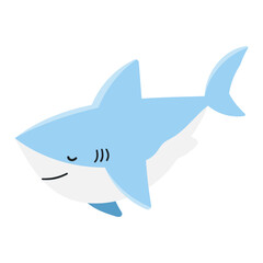 Shark cartoon illustration