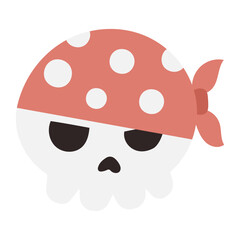 Pirates skull illustration