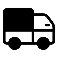 Truck icon for delivery and transportation