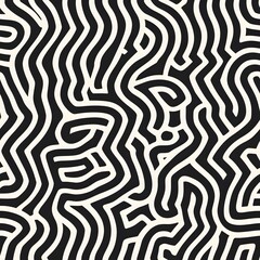 Fototapeta premium Abstract Wavy Lines Pattern.