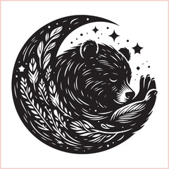 Bear silhouette  Vector bear illustration bundle 