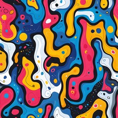 Obraz premium Abstract Colorful Swirls Pattern.