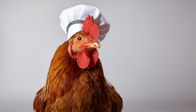 Chef Hat Chicken - Powered by Adobe