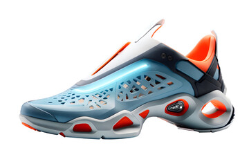 Futurustic elegant sneakers. Sneaker and shoes concept with future and modern design