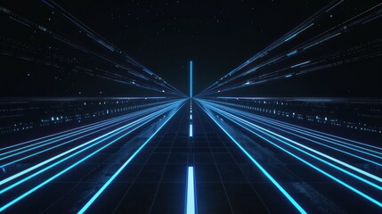 Neon  Highway  in  a  Dark  Digital  World