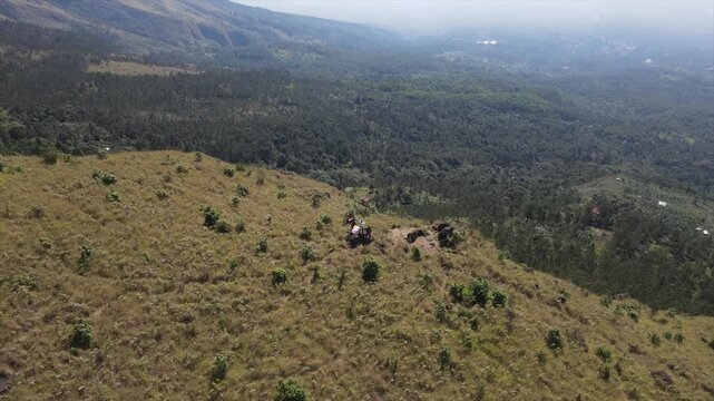 aerial view of Mount Arjuno