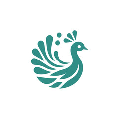 Minimalist swan logo