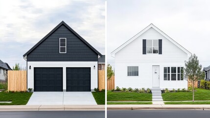 Modern House Designs in Contrasting Colors