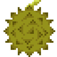 Pixel Durian Fruit