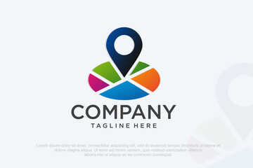 Map pointer icon. GPS location symbol.Vector illustration.