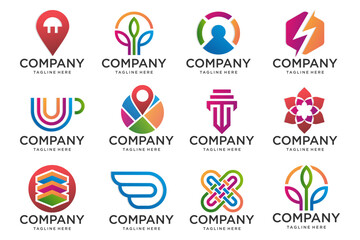 Abstract technology logos collection. abstract logos. Icon design . Vector illustration