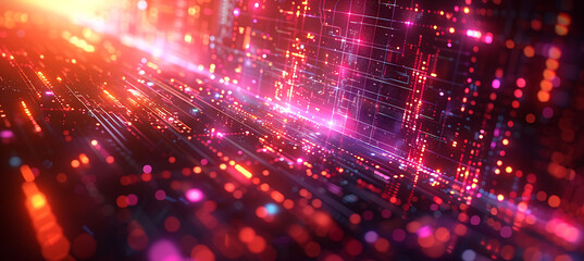 Fototapeta premium Poster visualizing AI content performance analytics within digital content creation showcasing how AI tracks engagement and informs strategy