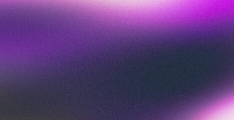 Gradient with a grainy texture on an abstract purple background. Grainy colorful gradient summer teal poster and web banner background.
