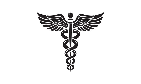 caduceus medical icon. vector illustration
