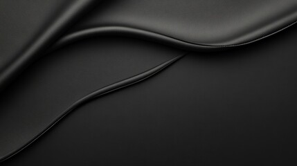 Smooth Black Leather Texture for Background Use