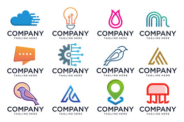 Abstract technology logos collection. abstract logos. Icon design . Vector illustration