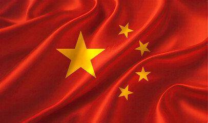 chinese flag for national Day or Independence Day of china