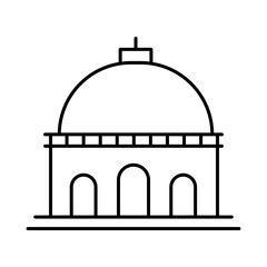 Buildings Line Editable Stroke Icons. Real Estate, House, Home, Apartment, Cityscape Architecture Buildings Icons Vector Illustration