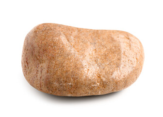 Pebble stone on white background