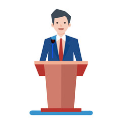 man-politician-stands-behind-podium-with-microphon