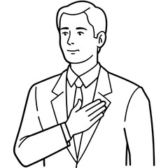 man-politician-swear-and-put-hand-on-heart-giving-