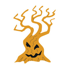 Halloween dead tree icon clipart avatar logtotype isolated illustration