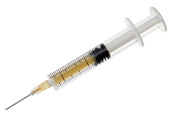 A clear syringe filled with liquid, used for medical purposes, showcasing precision in healthcare and medication administration.