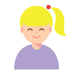 笑顔の女性のイラスト