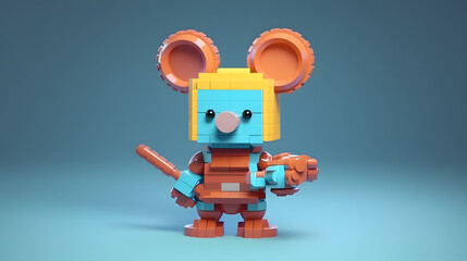 Fototapeta premium Mouse Toy 3d cartoon