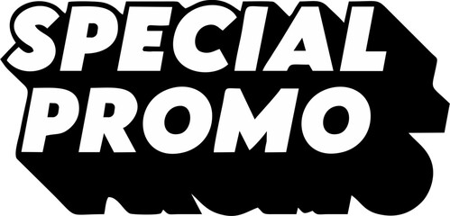 Sticker Promo Text Lettering 