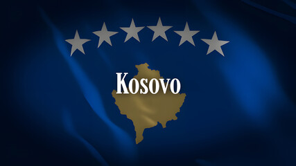 コソボの国旗に国名