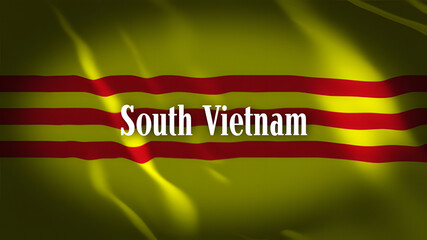 南ベトナムの旗に国名