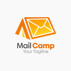 Mail Camp Logo Design Template. Good for Business, Agency, Community and Organization