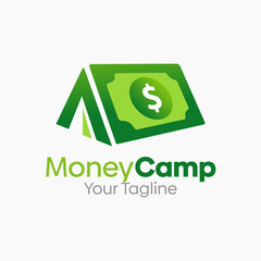 Money Camp Logo Design Template. Good for Business, Agency, Community and Organization