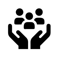 Inclusion social equity icon. Thin line people group , community care, people group save icon. Editable flat stroke vector icon.