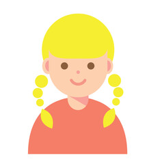 笑顔の女性のイラスト